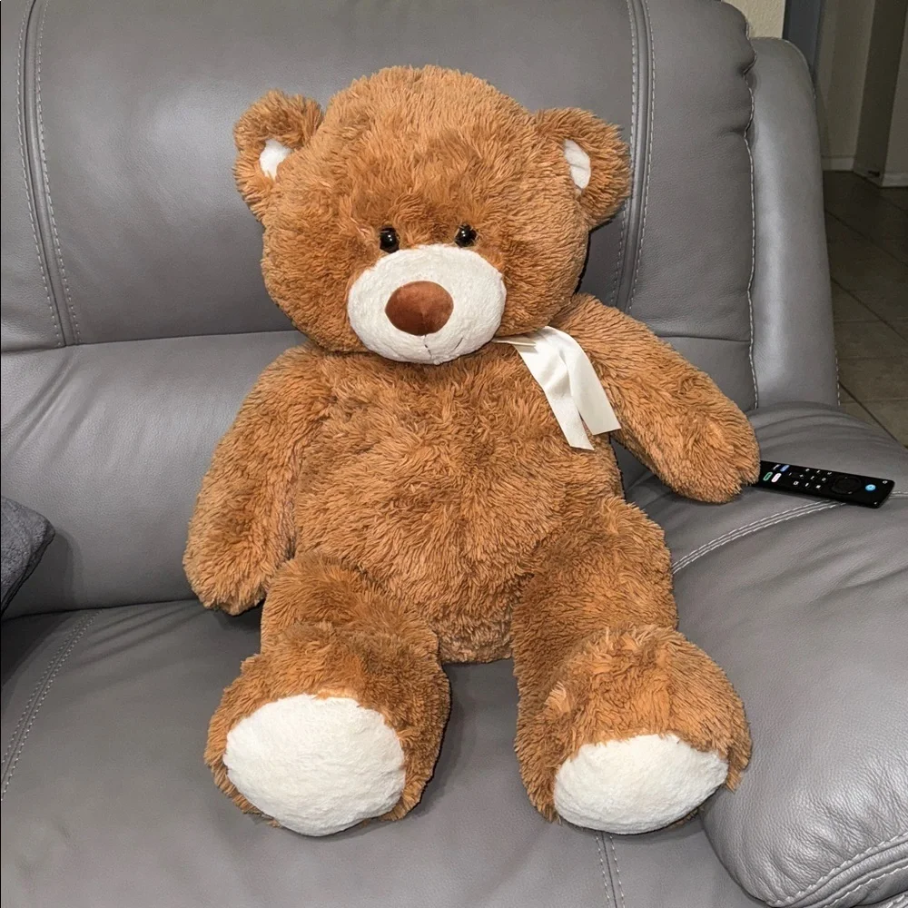 Large Brown Teddy Bear Plush 30 Inch Stuffed Animal - Picture 5 of 10